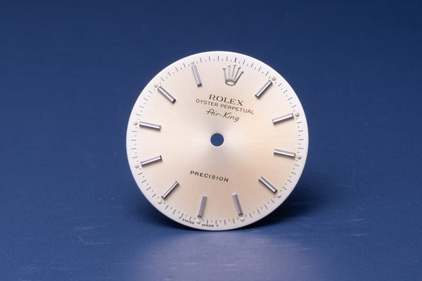 Load image into Gallery viewer, Rolex Faded Silver Stick Airking dial for model 14000 - 14000M FCD30950
