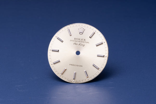 Load image into Gallery viewer, Rolex Faded Silver Stick Airking dial for model 14000 - 14000M FCD30952
