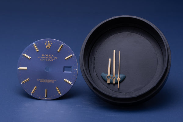 Load image into Gallery viewer, Rolex Mens Datejust Blue Stick Dial for 16013 - 16233 W Hands FCD30956

