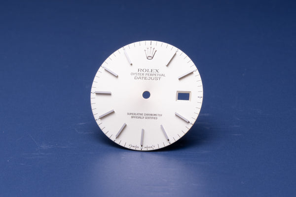 Load image into Gallery viewer, Rolex Datejust Silver Stick dial for model 16014 - 16030 FCD30960
