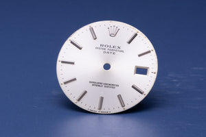 Rolex Date silver stick dial for model 15000 - 15200 FCD30971