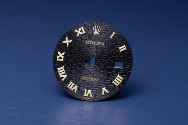 Load image into Gallery viewer, Rolex Datejust Black Sunburst Roman dial for 116203 - 116233 FCD30978
