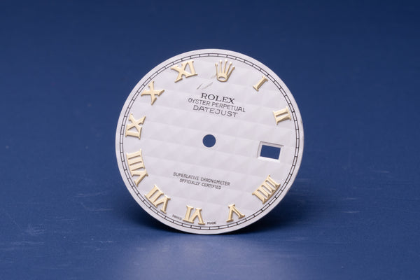 Load image into Gallery viewer, Rolex Mens Datejust Cream Pyramid Roman Dial for 16233 - 116233 FCD30988
