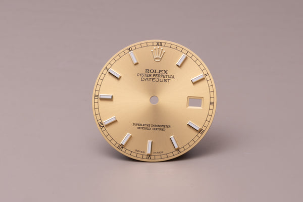 Load image into Gallery viewer, Rolex Datejust Champagne Stick Dial for model 116233 FCD30992
