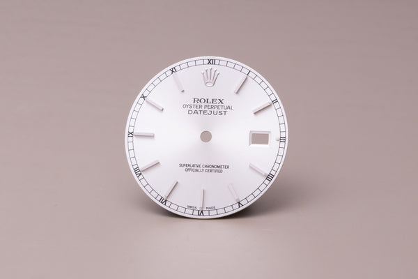 Load image into Gallery viewer, Rolex Datejust Silver Stick dial for model 16014 - 16030 FCD31003
