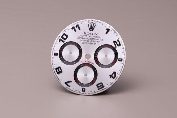 Load image into Gallery viewer, Rolex Daytona Silver Racing Dial for 116509 - 116519 SOME BURN FCD31012
