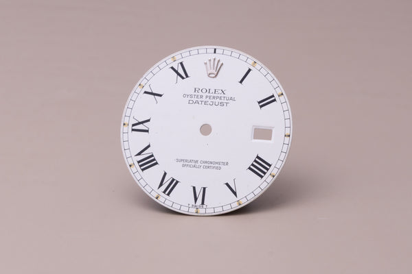 Load image into Gallery viewer, Rolex Mens Datejust White Buckley Dial for 16014 - 16030 FCD31017
