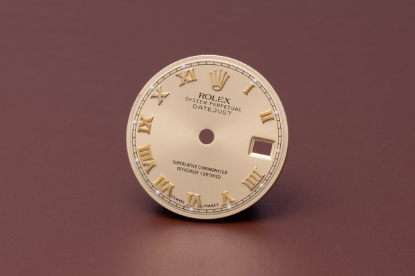 Load image into Gallery viewer, Rolex Ladies Datejust Champagne Roman Dial for model 69178 - 69173 FCD31034
