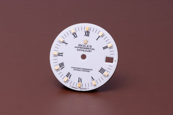 Load image into Gallery viewer, Rolex Midsize White Peg dial for model 68273 FCD31044
