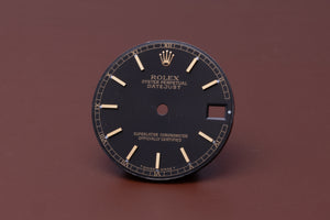 Rolex Midsize Datejust Black Stick marker dial for model 68273 FCD31045