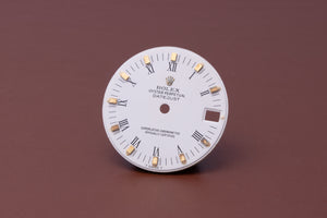 Rolex Midsize Matte White Peg dial for model 68273 FCD31047