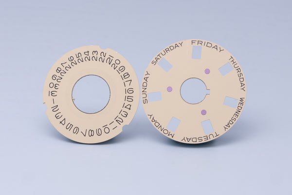 Load image into Gallery viewer, Rolex Daydate English Day &amp; Date Wheel for 3055 Movement Fits 18038 - 18078 FCD31053
