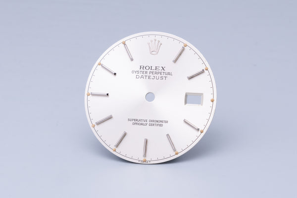 Load image into Gallery viewer, Rolex Datejust Silver Stick dial for model 16014 - 16030 FCD31059
