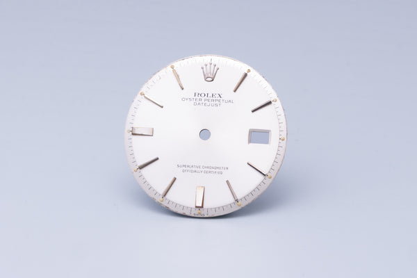 Load image into Gallery viewer, Rolex Datejust Silver Stick Marker dial for 1601 - 1603 FCD31064
