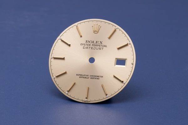 Load image into Gallery viewer, Rolex Datejust Champagne Stick Dial for model 16013 - 16233 FCD31075
