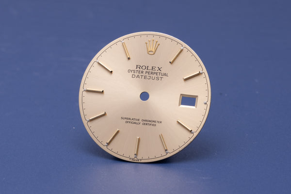 Load image into Gallery viewer, Rolex Datejust Champagne Stick Dial for model 16013 - 16233 FCD31077
