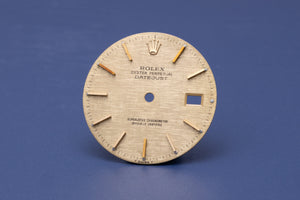 Rolex Datejust Champagne Linen Stick Dial for model 16013 - 16233 FCD31079