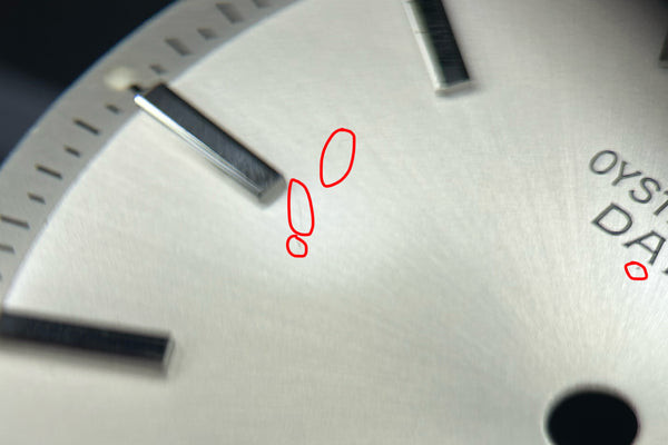 Load image into Gallery viewer, Rolex Datejust Silver Stick Dial for 1601 FCD31124
