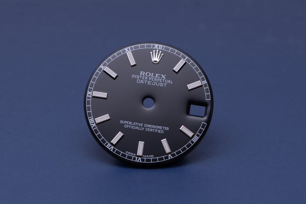 Load image into Gallery viewer, Rolex Midsize Lumi Black Stick Dial for model 178274 - 178240 FCD31131
