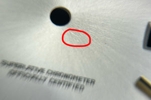 Rolex Datejust Silver Black Enamel Stick Dial for model 1625 FCD31134