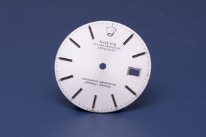 Rolex Datejust Silver Black Enamel Stick dial for 16014 - 16234 FCD31136