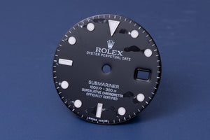 Rolex Submariner DAMAGED Black Swiss Made dial for model 16800 - 16610 FCD31165