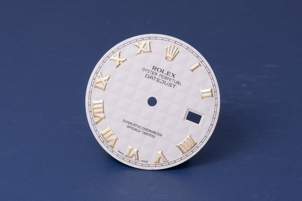 Load image into Gallery viewer, Rolex Mens Datejust Cream Pyramid Roman Dial for 16233 - 116233 FCD31184
