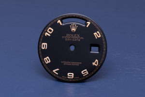 Rolex Day-Date Black Arabic dial for model 118235 FCD31186
