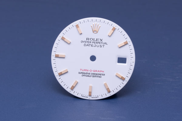 Load image into Gallery viewer, Rolex Turn-o-Graph White Stick Dial for Model 116263 FCD31187
