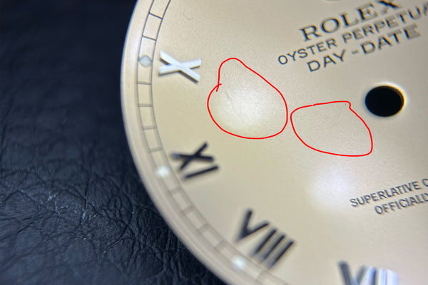 Load image into Gallery viewer, Rolex Day-Date Skinny Champagne Roman Dial for 18239B FCD31213
