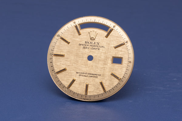 Load image into Gallery viewer, Rolex Day-Date Champagne Linen Stick Dial for 1803 - 1807 FCD31227
