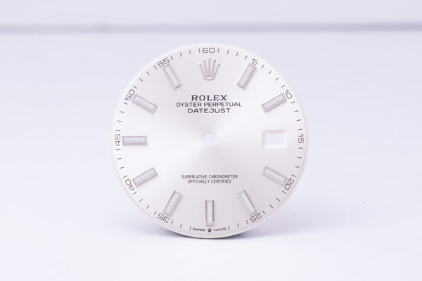 Load image into Gallery viewer, Rolex Datejust 41 Silver Stick Dial for 126334 - 126300 FCD31278
