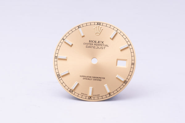Load image into Gallery viewer, Rolex Datejust champagne Lumi Index dial for model 116233 FCD31294
