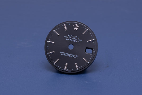 Load image into Gallery viewer, Rolex ladies Datejust Black stick dial for 69174 - 79174 FCD31297
