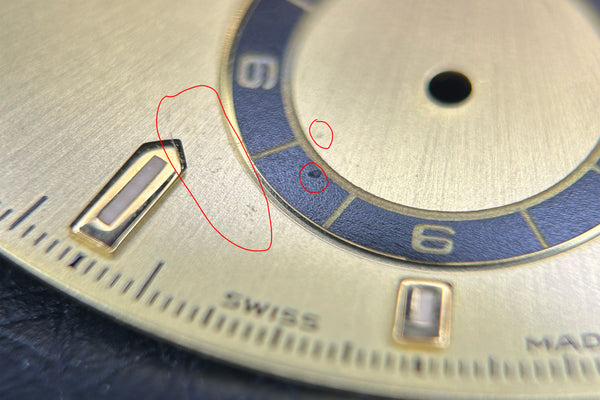 Load image into Gallery viewer, Rolex Daytona Champagne Stick "Swiss Made" Dial for 16523 - 16528 FCD31307

