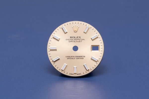 Load image into Gallery viewer, Rolex Ladies Champagne Lumi Stick Dial for model 179173 FCD31322
