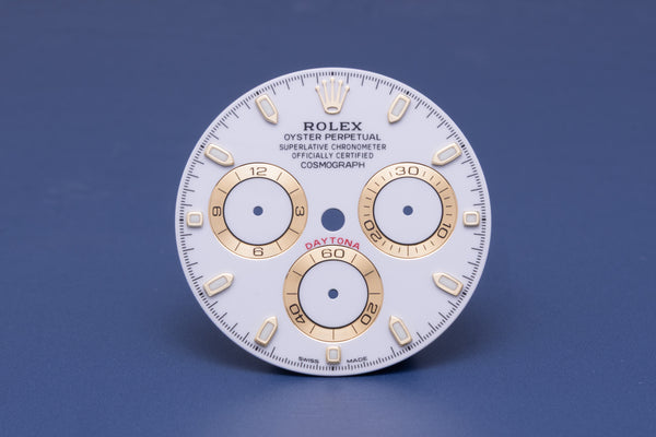 Load image into Gallery viewer, Rolex Daytona White Stick "Chromalight" Dial for model 116523 - 116528 FCD31342
