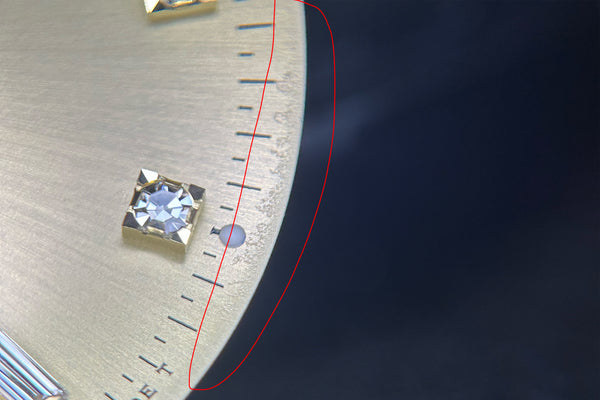 Load image into Gallery viewer, Rolex Day-Date DAMAGED Champagne 8-2 Diamond Dial for model 18038 - 18238 FCD31344
