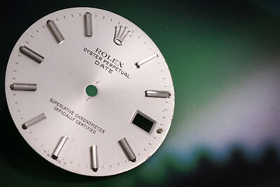 Load image into Gallery viewer, Rolex Date Silver stick dial for model 1500 - 1501 FCD17879
