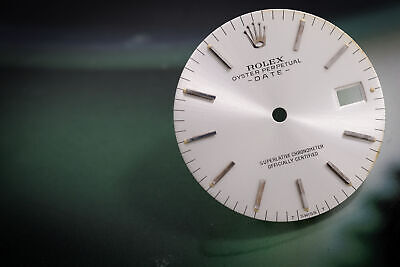 Load image into Gallery viewer, Rolex Date Silver stick dial for model 1500 - 1501 FCD17890
