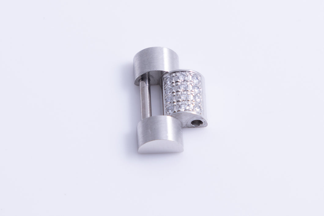 Rolex platinum diamond center link for model 179136 EB17715