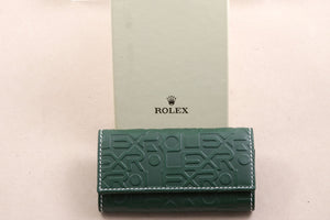 Rolex Green Leather Wallet / Keyholder FCD14611