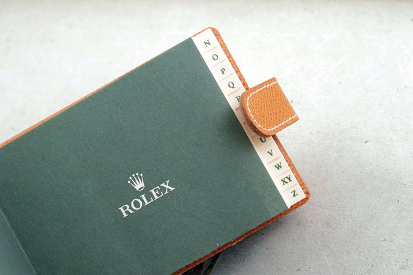 Load image into Gallery viewer, Rolex Vintage Tan Leather address book FCD14612
