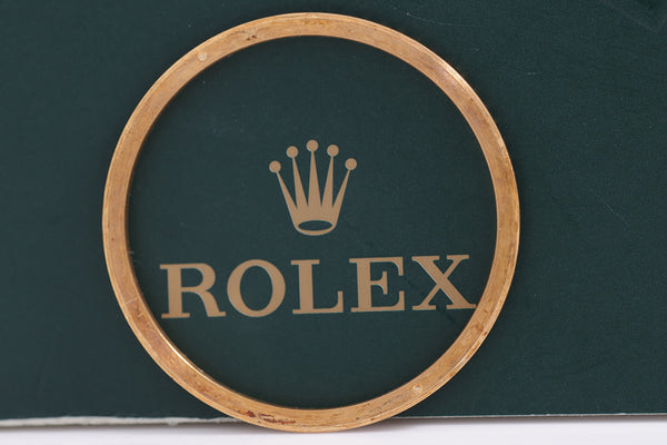 Load image into Gallery viewer, Rolex 18k Yellow Gold Fluted Bezel for model 16013 3.9g FCD17310
